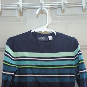 The Children's Place Navy Striped Men's Sweater